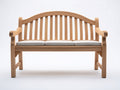 Gartenbank Holz 150x60x95 cm - Naturholz-Beige - klassische 3-Sitzer Bank mit Armlehnen